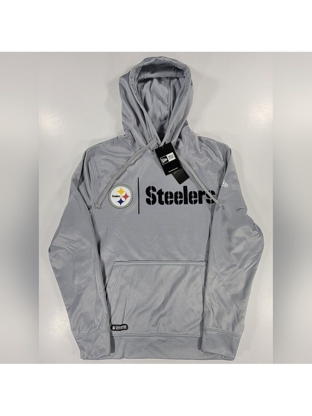 New Era PITTSBURGH STEELERS NFL Authentic Combine Hoodie Sweatshirt Men Small